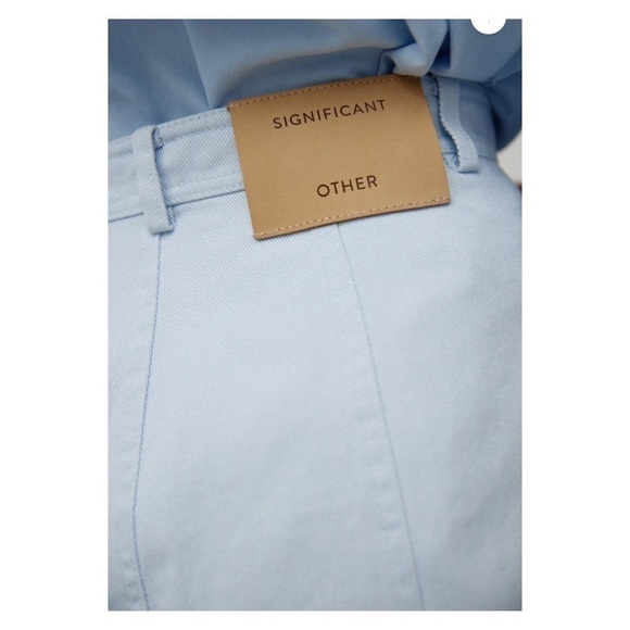 NWT SIGNIFICANT OTHER Monty Jean High Rise Straight Leg Light Wash Size US 4 - Picture 6 of 12